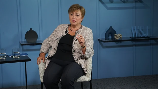 Kristalina Georgieva durante la Climate Week di New York nel 2025