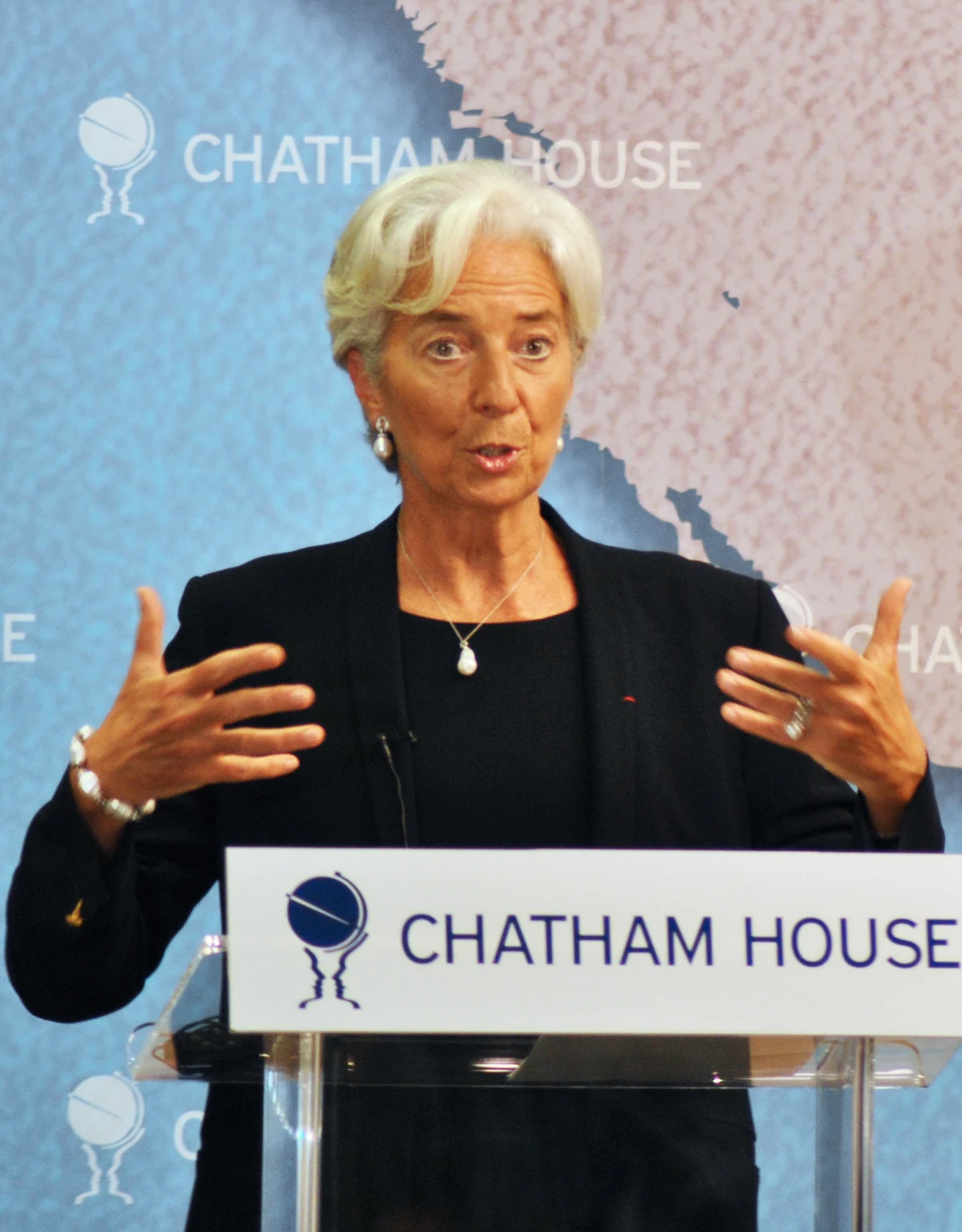 Christine Lagarde a Londra nel 2011
