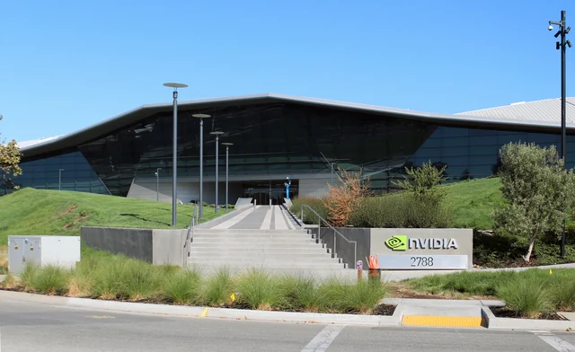 L’ingresso della sede Nvidia a Santa Clara, in California, nell’agosto 2018